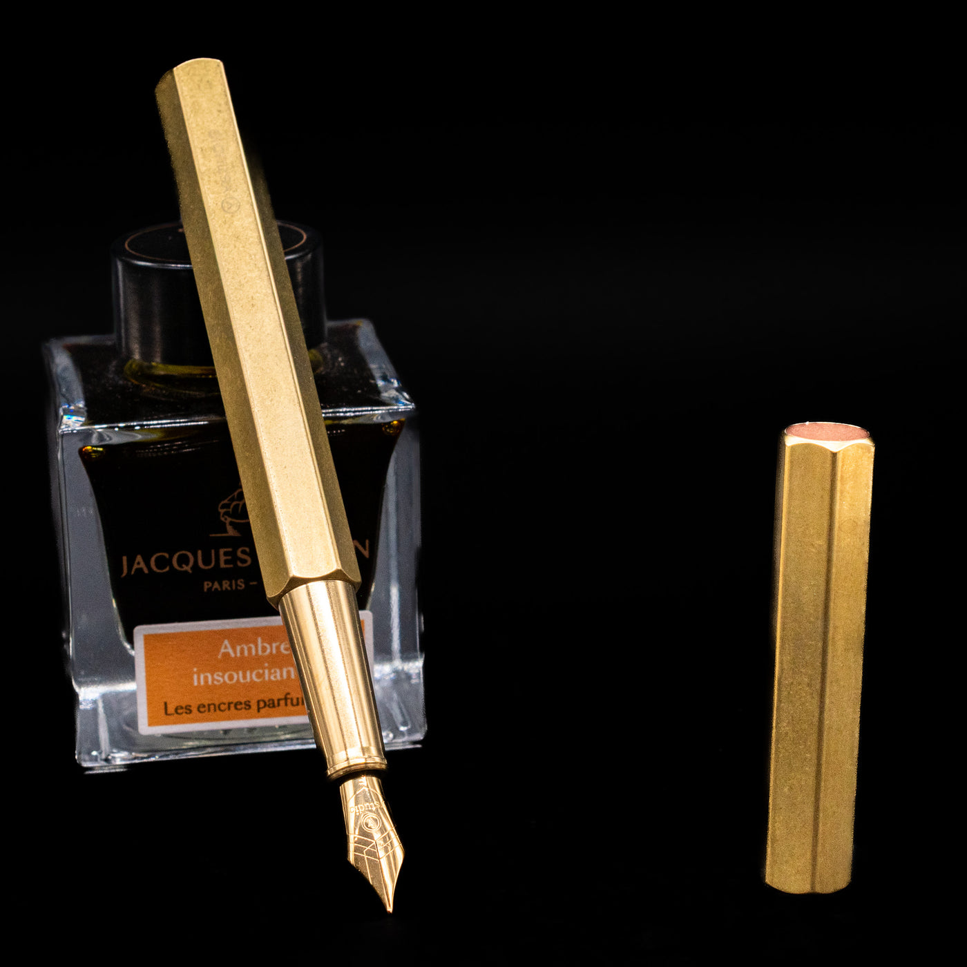Ystudio Classic Revolve Brass Fountain Pen | Solid Brass – Truphae