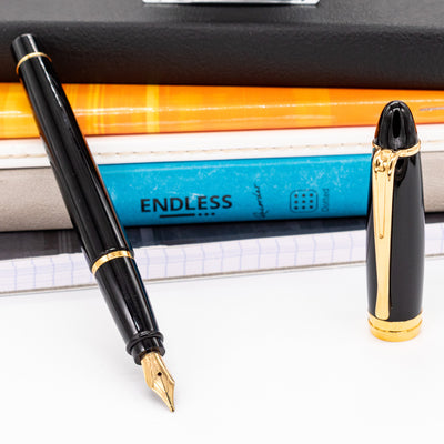 Aurora Ipsilon Resin Fountain Pen - Black