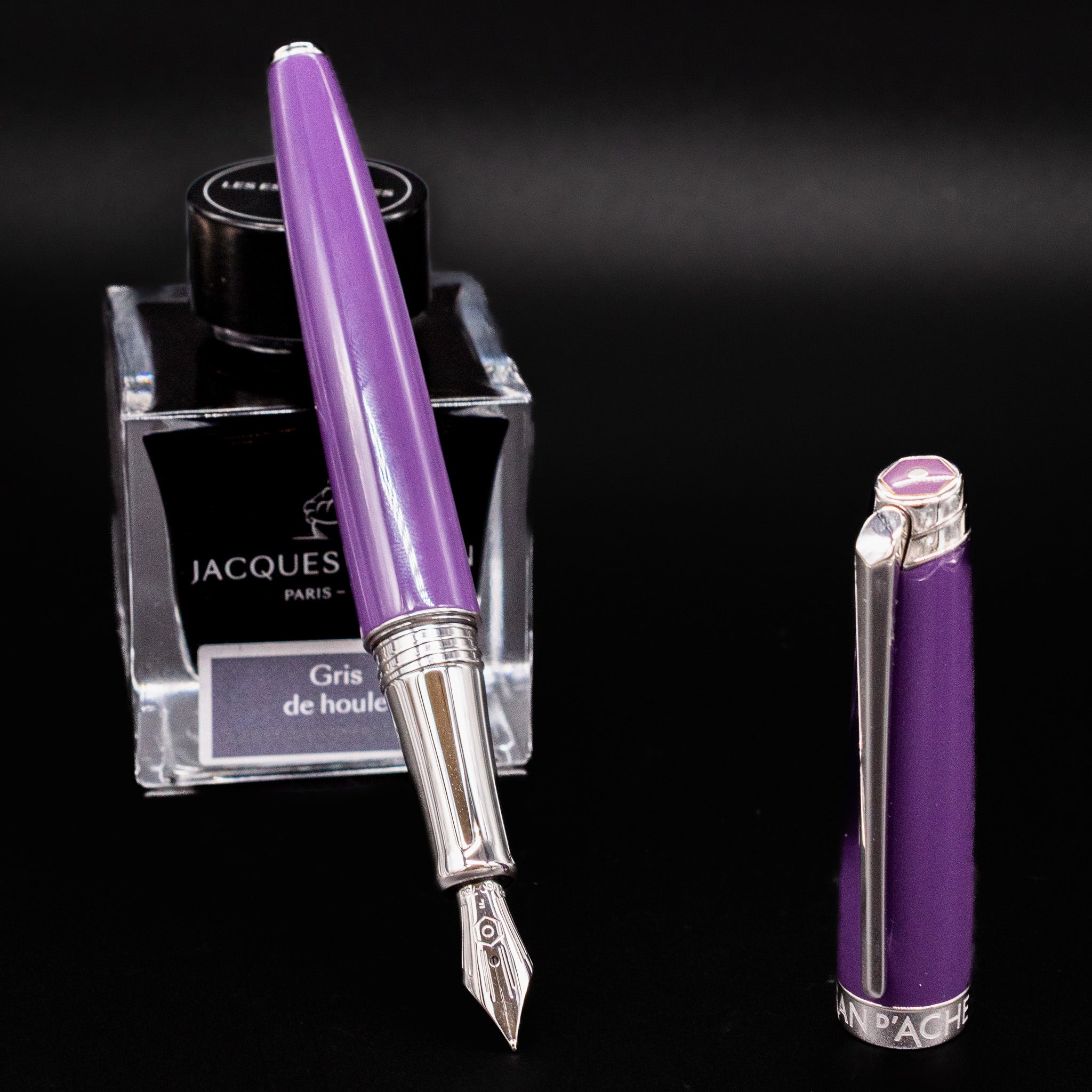 Caran D'Ache 8021 Cartucce Inchiostro Viola Per Stilografica - Confezione 6 Pezzi, Colore Ultravioletto - 4
