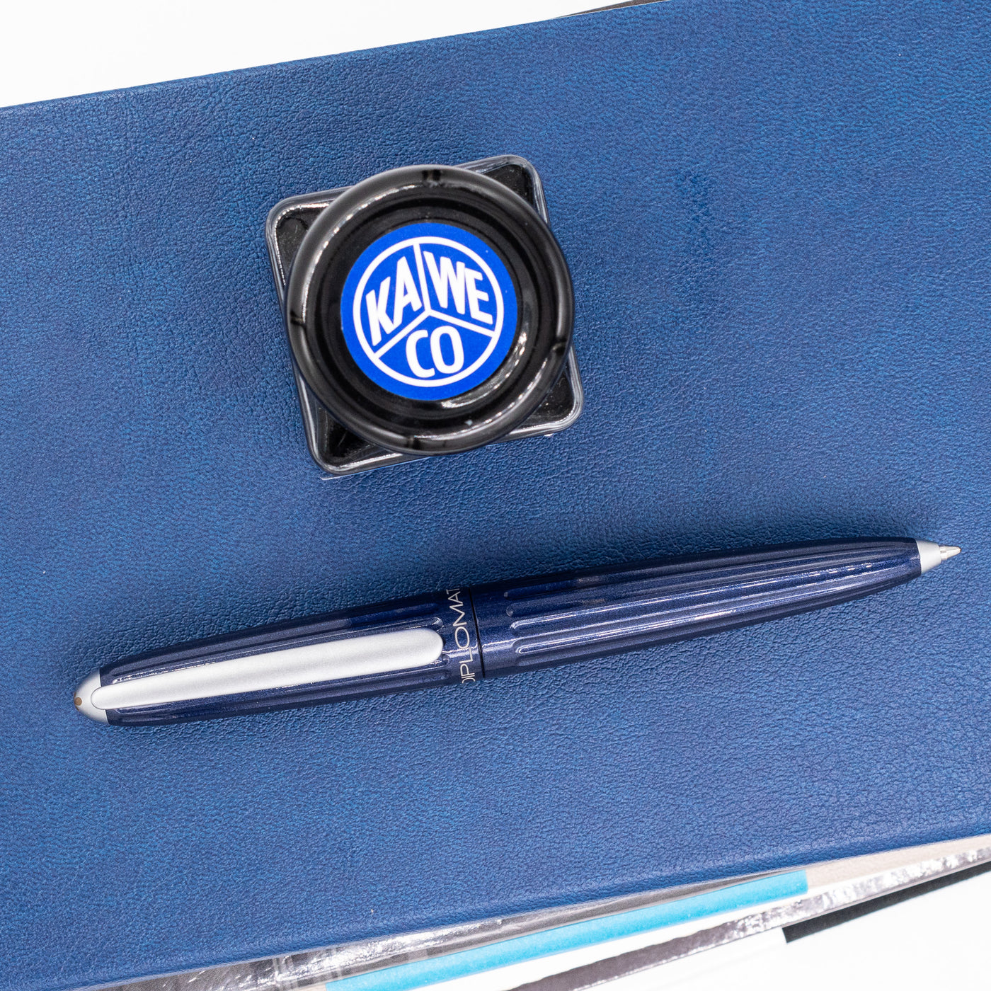 Diplomat Aero Ballpoint Pen - Midnight Blue navy