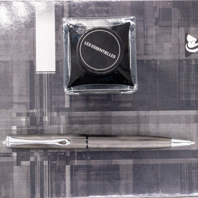Diplomat Esteem Ballpoint Pen - Black Barley grey