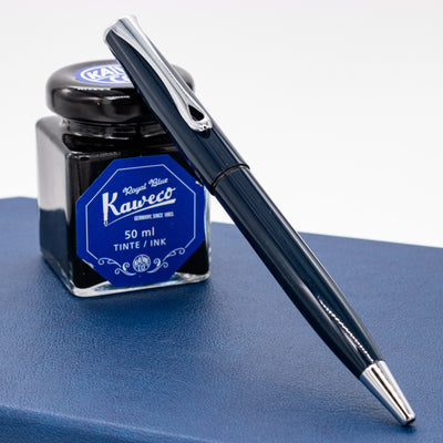 Diplomat Esteem Ballpoint Pen - Dark Blue silver trim
