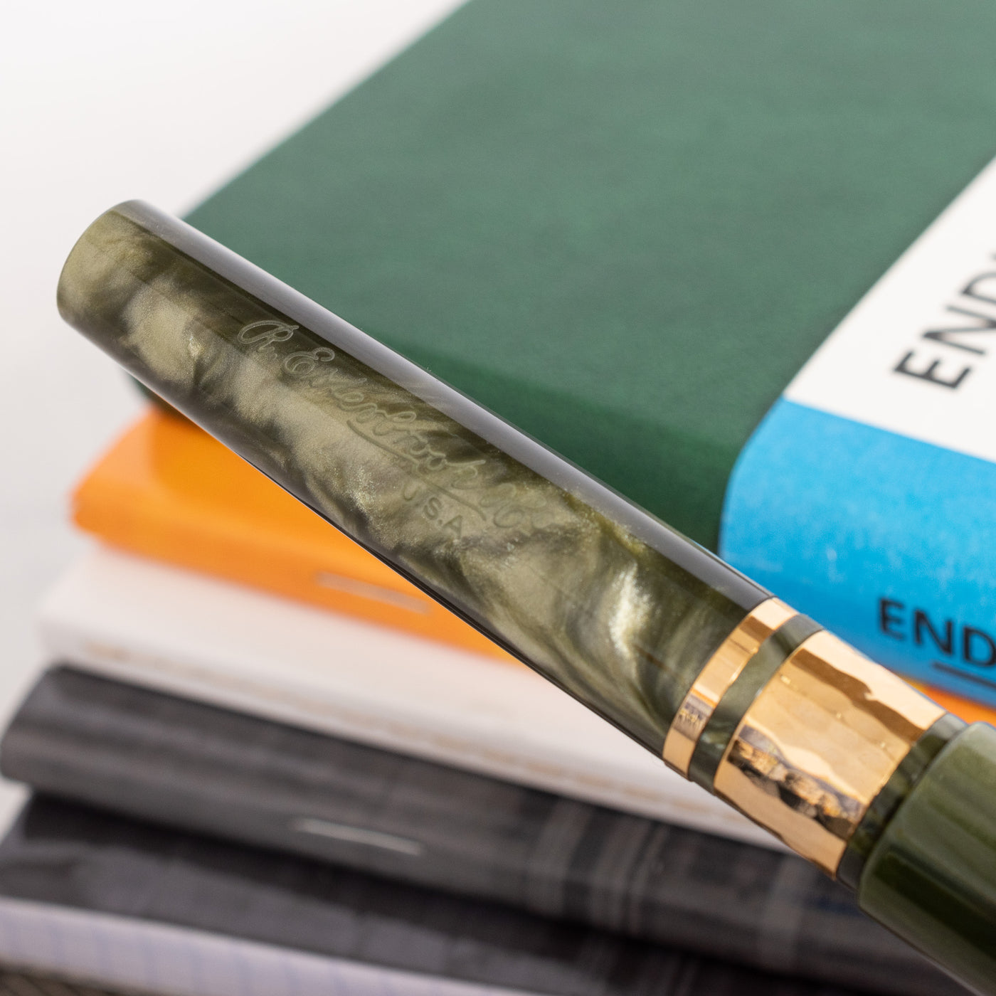 Esterbrook Model J Fountain Pen - Palm Green engraving