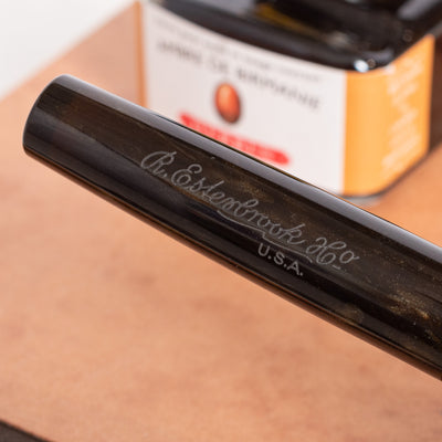 Esterbrook Model J Fountain Pen - Pumpkin Latte engraving