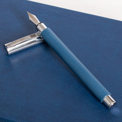 Faber-Castell Ambition Blue Resin Fountain Pen weight balanced