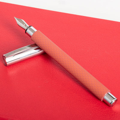 Faber-Castell Ambition OpArt Autumn Leaves Fountain Pen silver trim