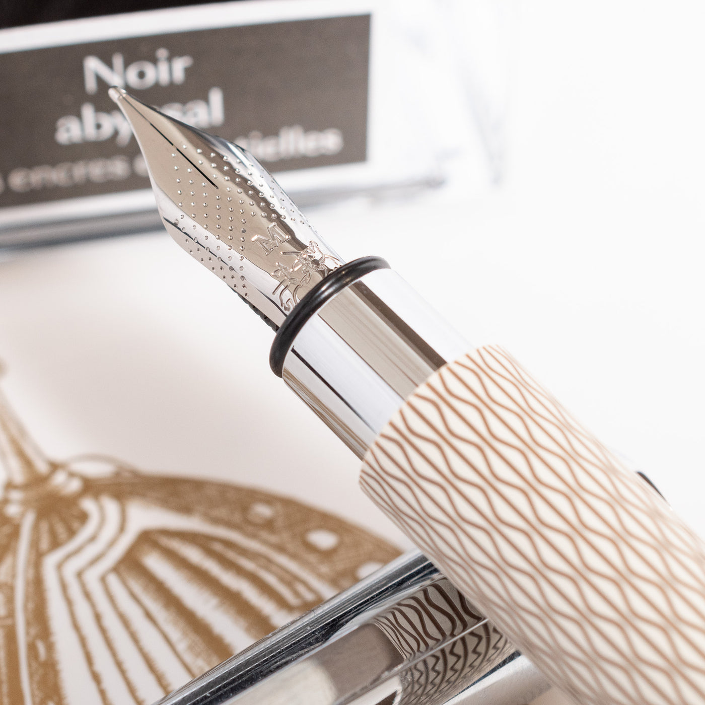 Faber-Castell Ambition OpArt White Sand Fountain Pen nib