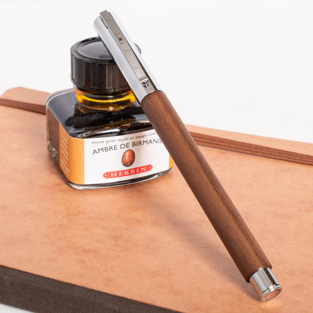 Faber-Castell Ambition Fountain Pen - Walnut Wood – Truphae