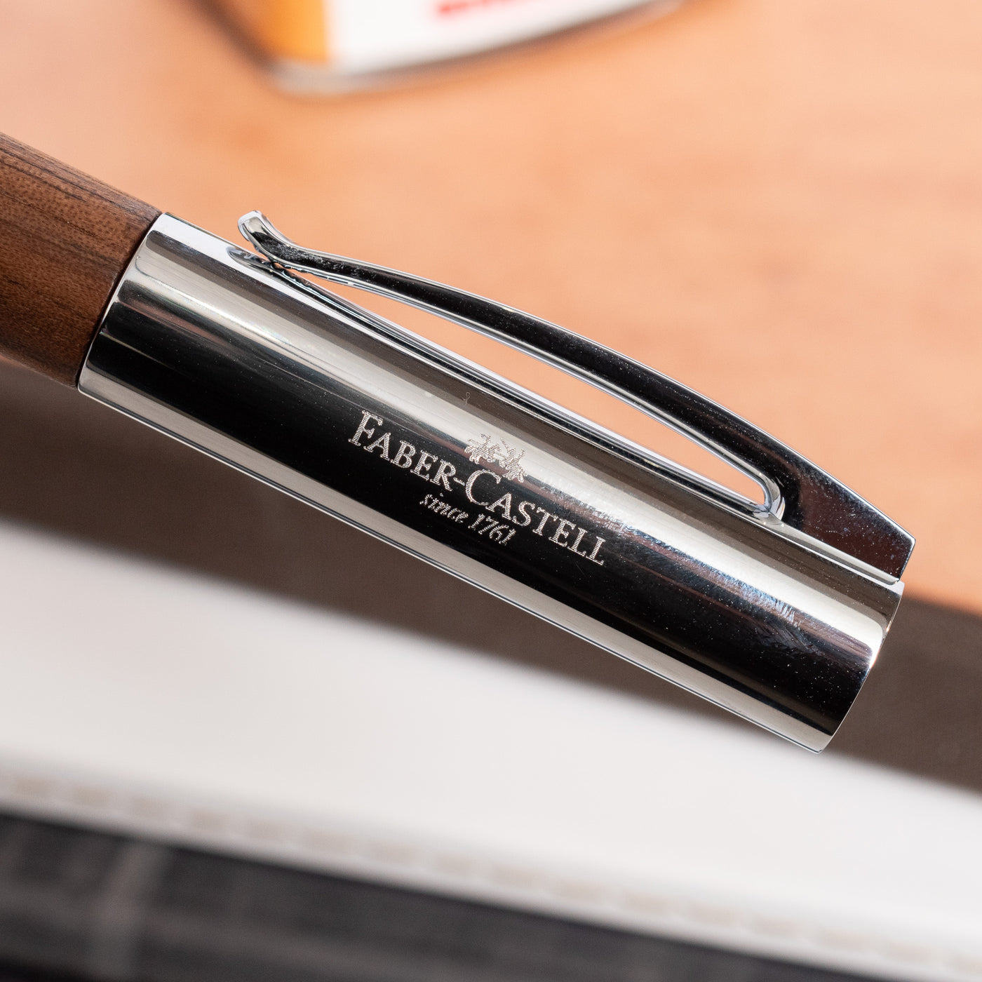 Faber-Castell Ambition Walnut Wood Fountain Pen engraved