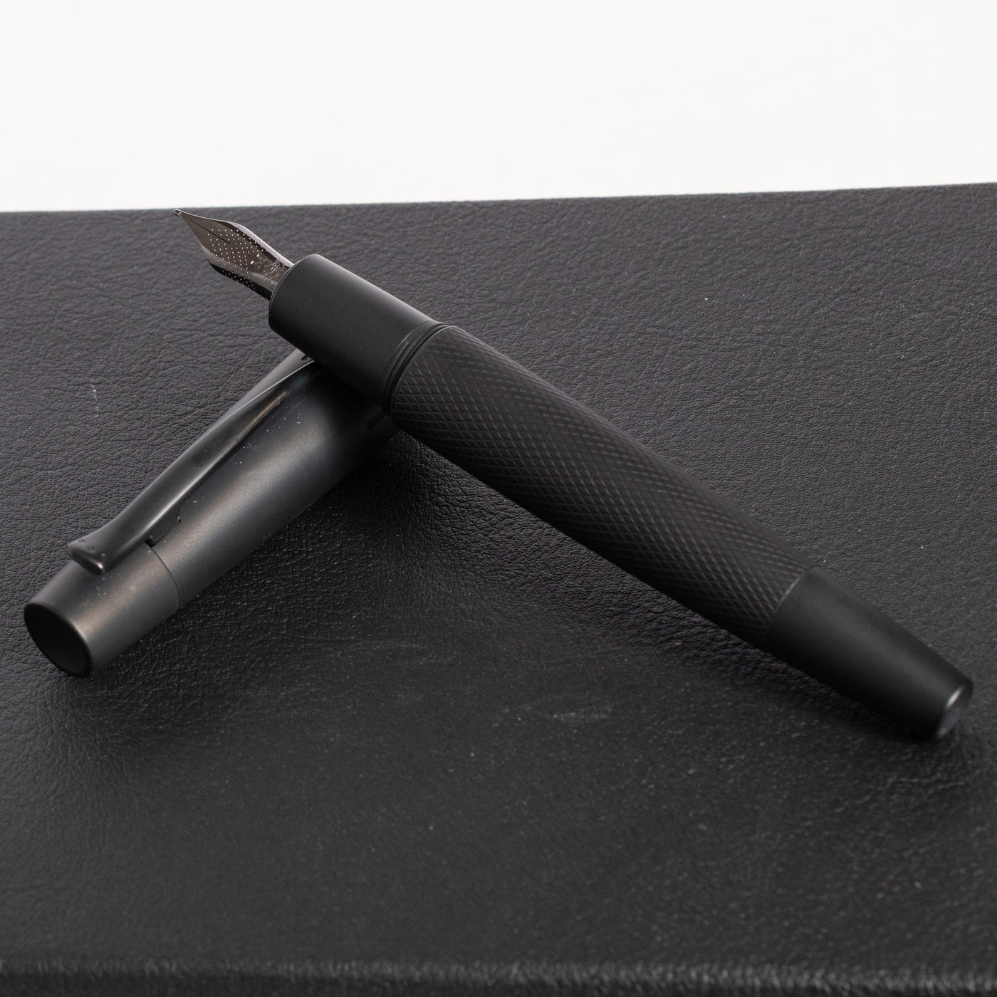Faber-Castell E-Motion Pure Black Fountain Pen metal