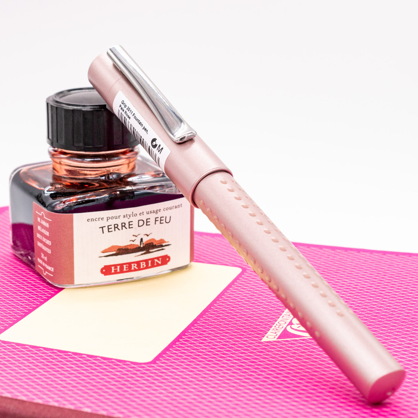 Faber-Castell Grip 2011 Fountain Pen - Pal Rose capped