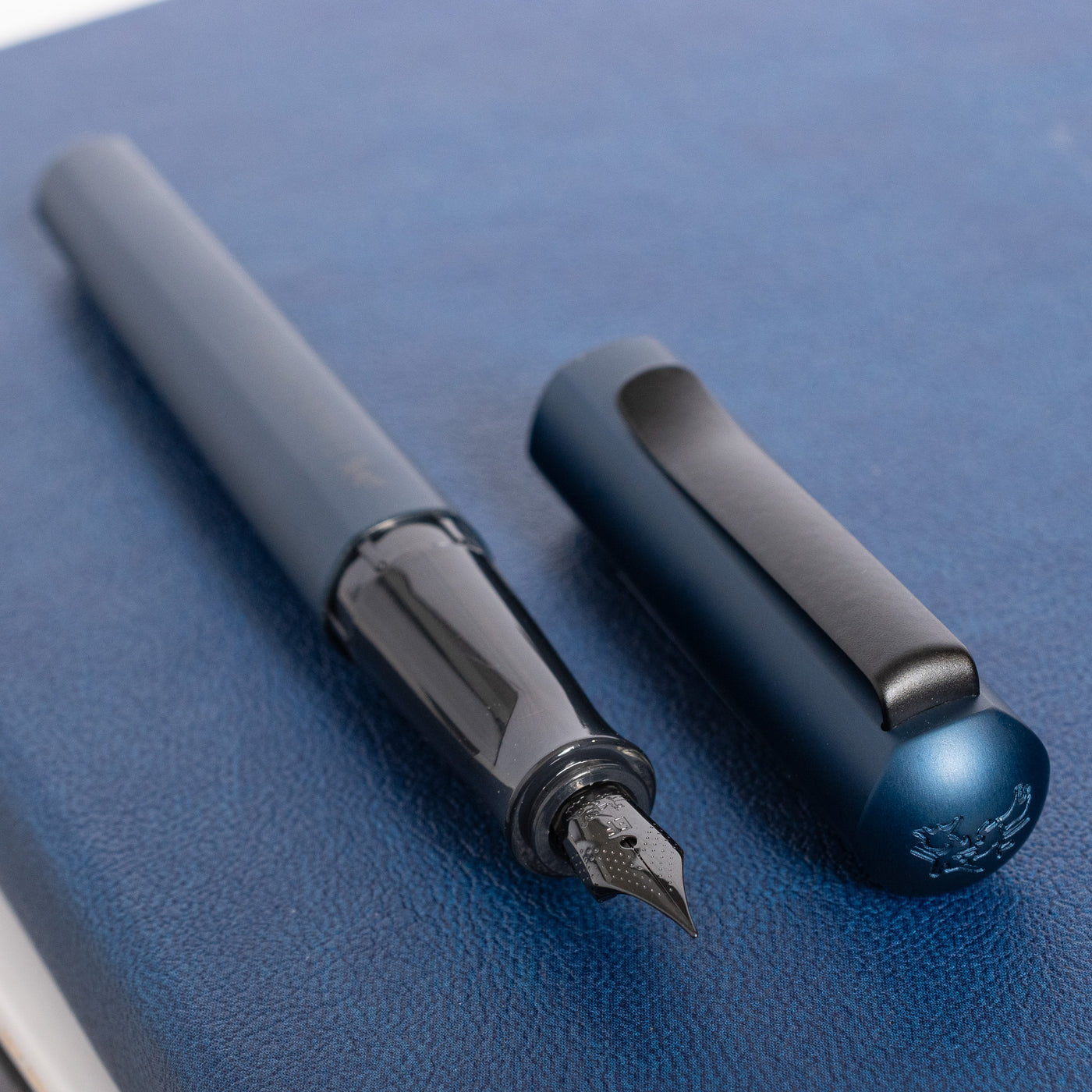 Faber-Castell Hexo Blue Fountain Pen black nib