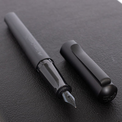 Faber-Castell Hexo Matte Black Fountain Pen all black