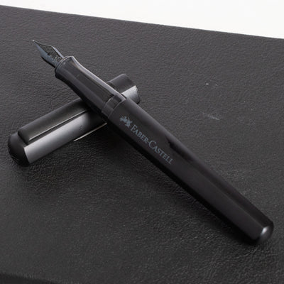 Faber-Castell Hexo Matte Black Fountain Pen aluminum