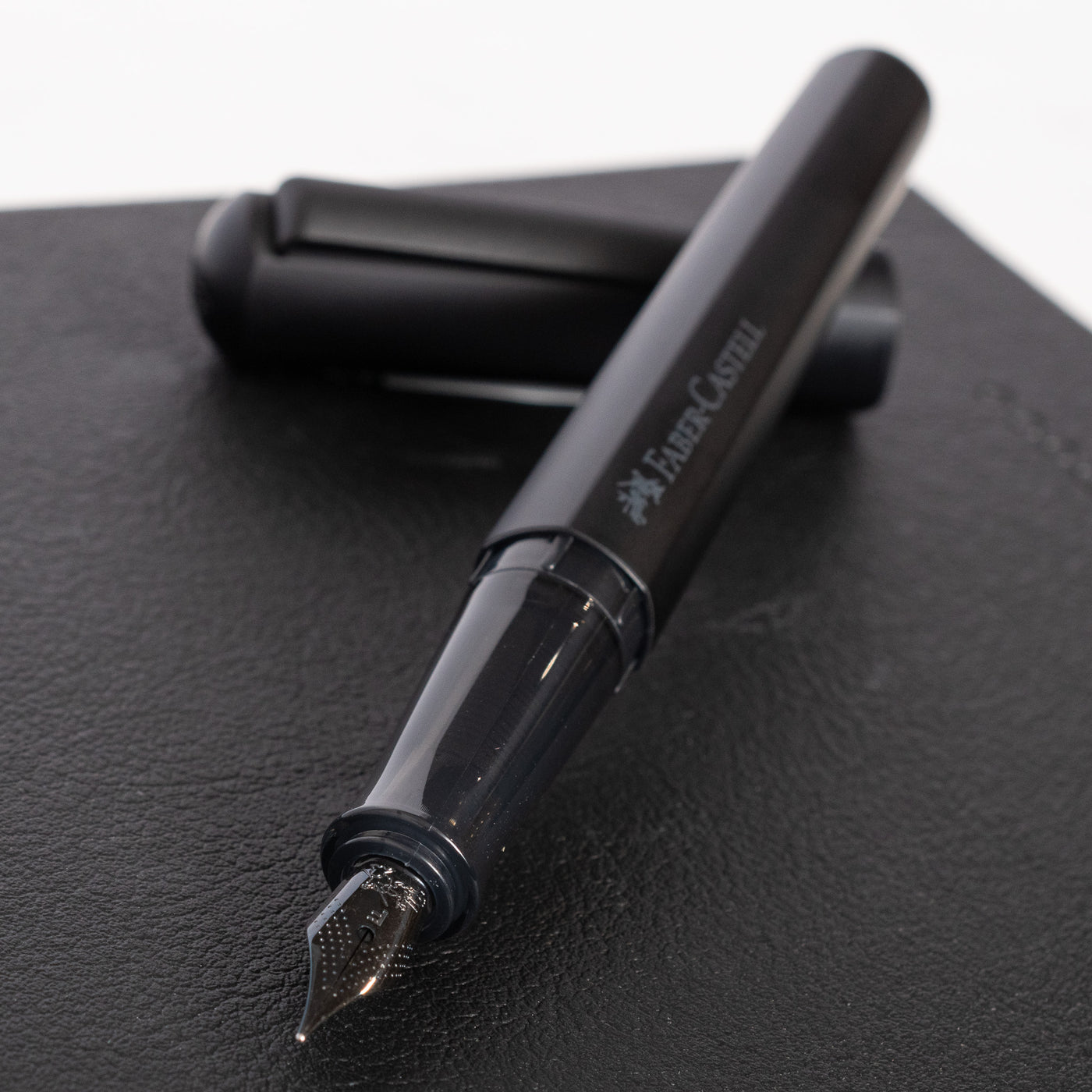 Faber-Castell Hexo Matte Black Fountain Pen black nib