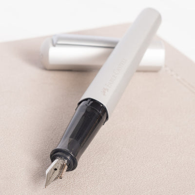 Faber-Castell Hexo Silver Fountain Pen aluminum