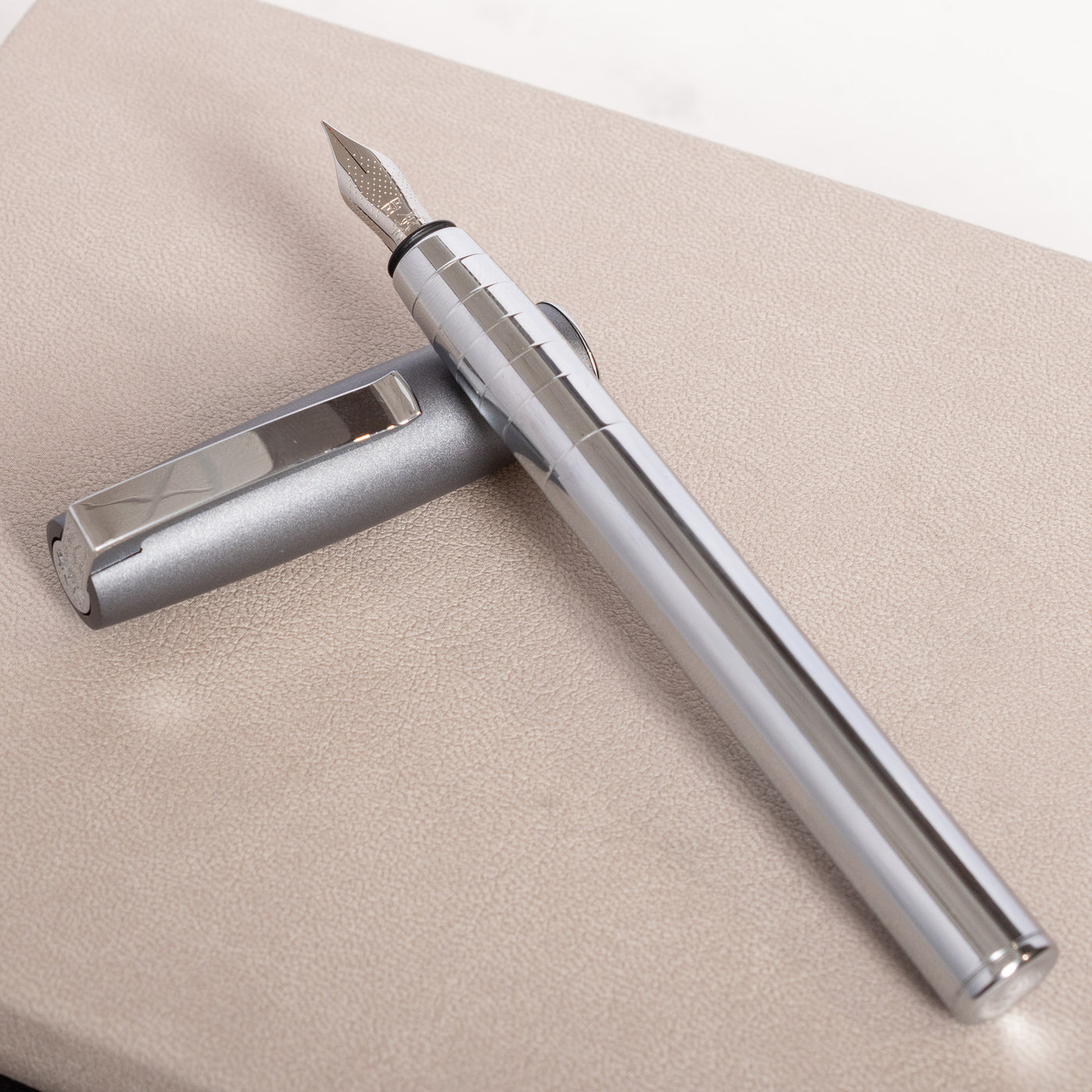 Faber-Castell Loom Metallic Grey Fountain Pen metal
