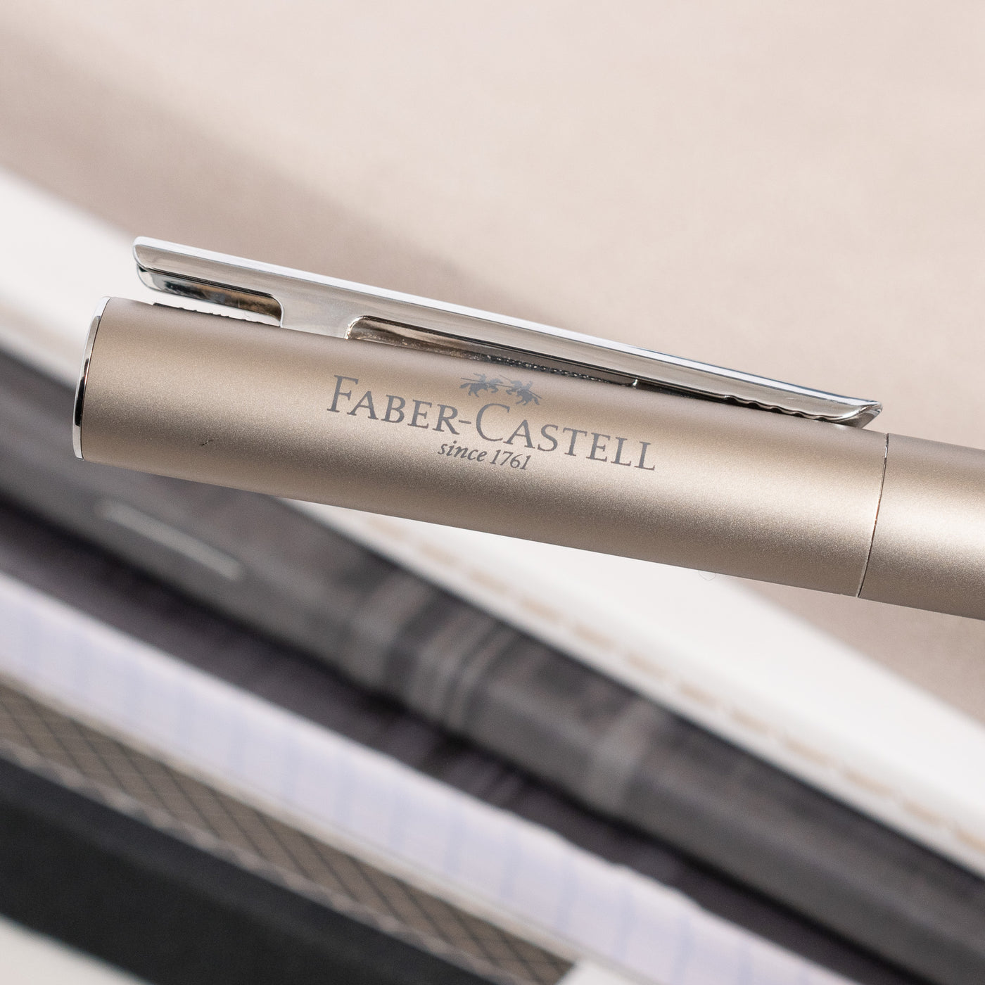 Faber-Castell NEO Slim Matte Stainless Steel Fountain Pen engraving