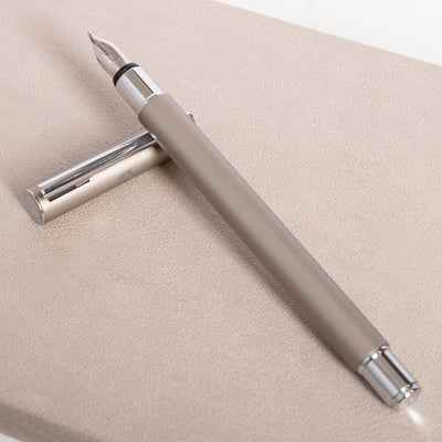 Faber-Castell NEO Slim Matte Stainless Steel Fountain Pen grey