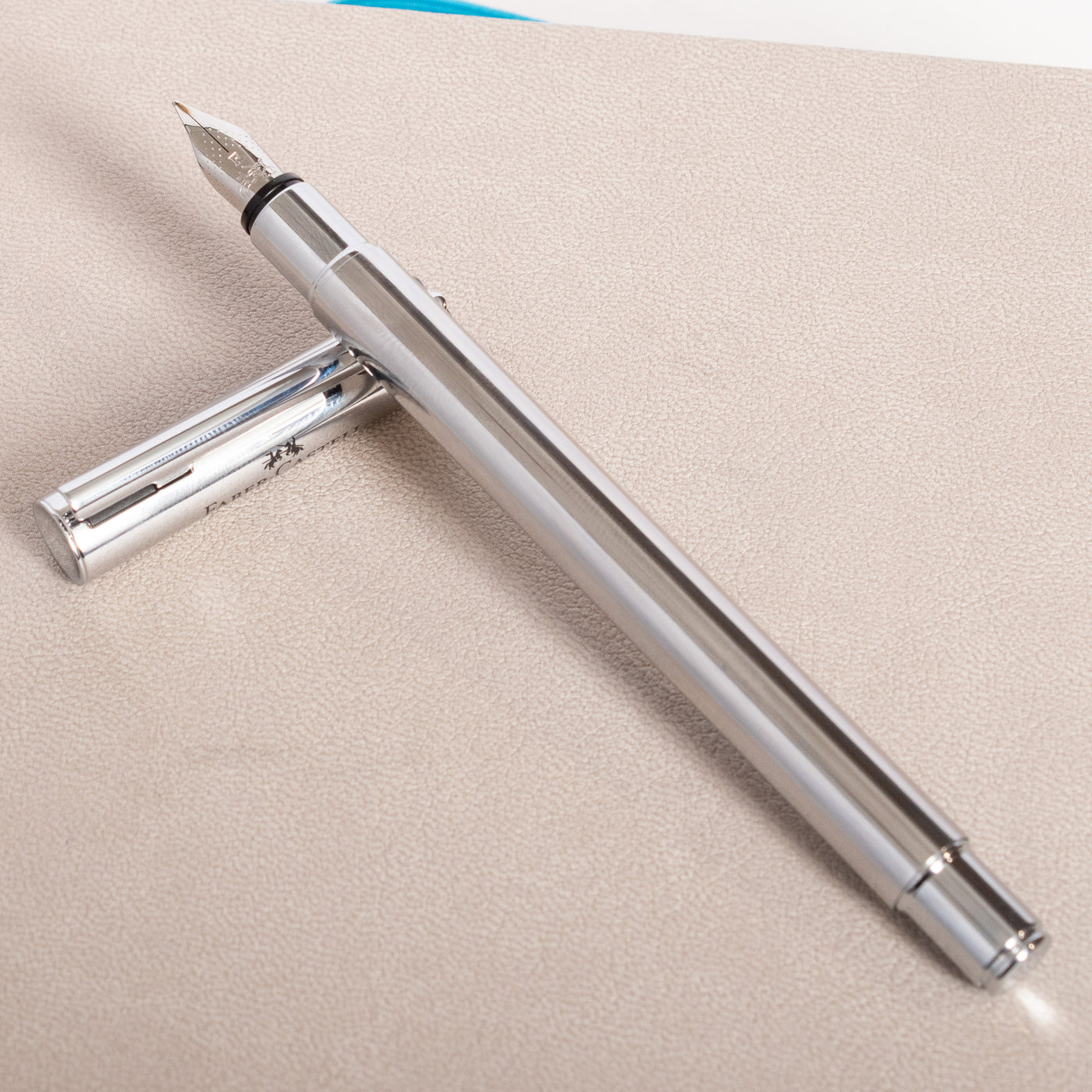 Faber-Castell NEO Slim Polished Stainless Steel Fountain Pen balanced weight