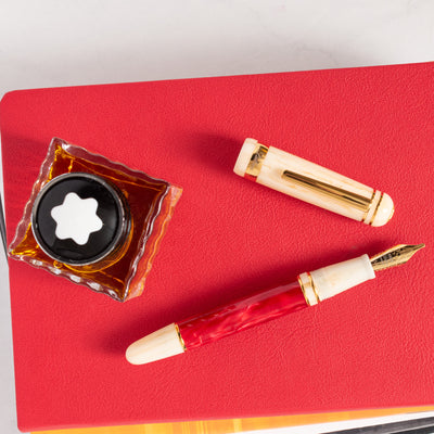Laban 325 Fountain Pen - Flame red ivory