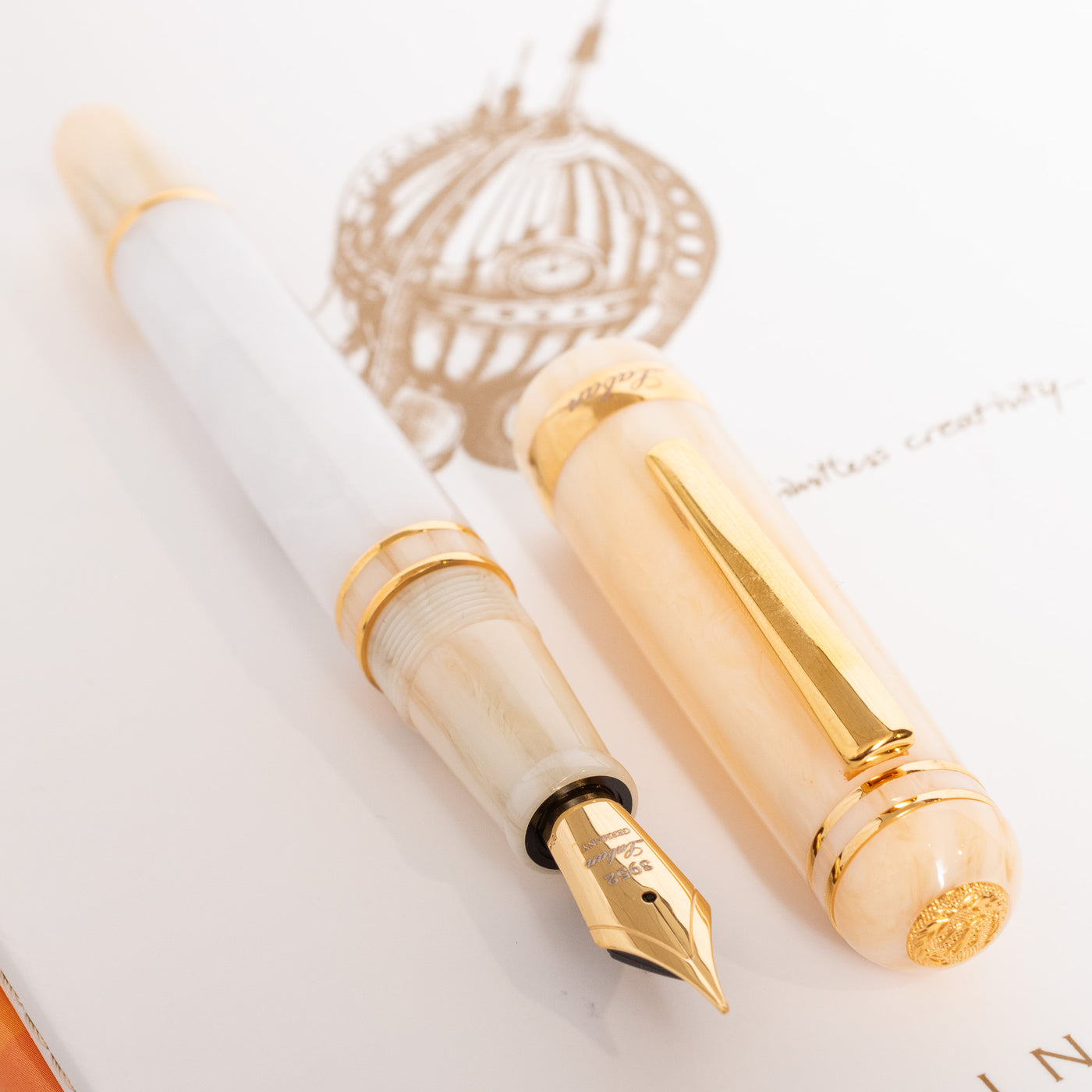 Laban 325 Fountain Pen - Snow white