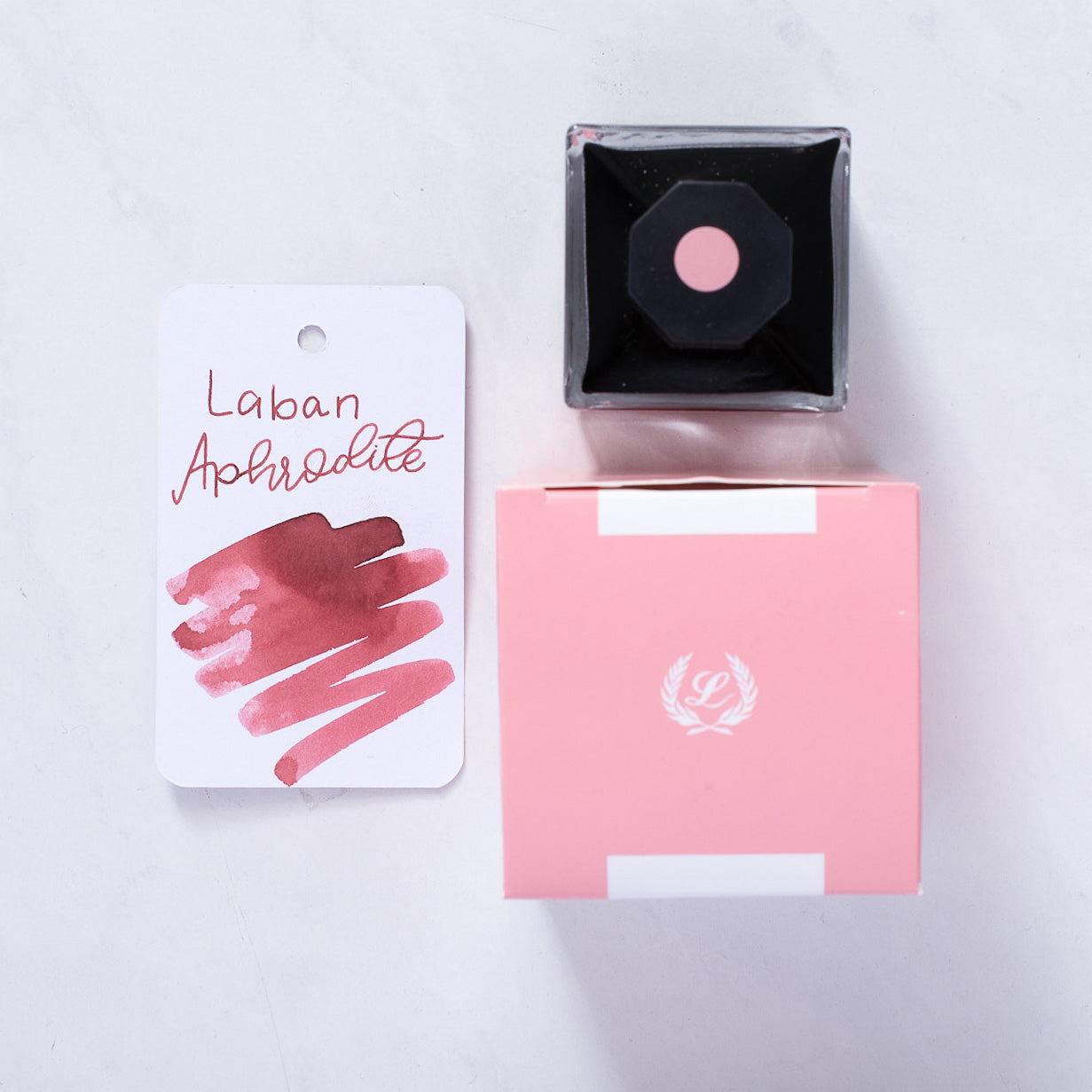 Laban Aphrodite Pink Ink Bottle 50ml glass