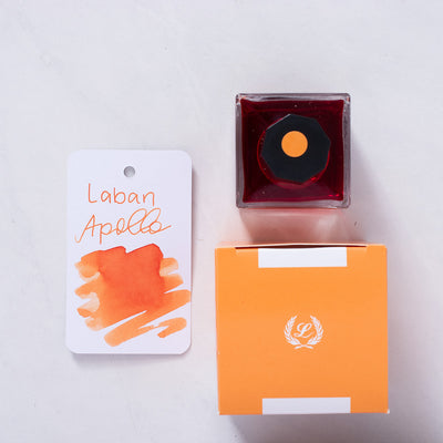 Laban Apollo Orange Ink Bottle 50ml glass
