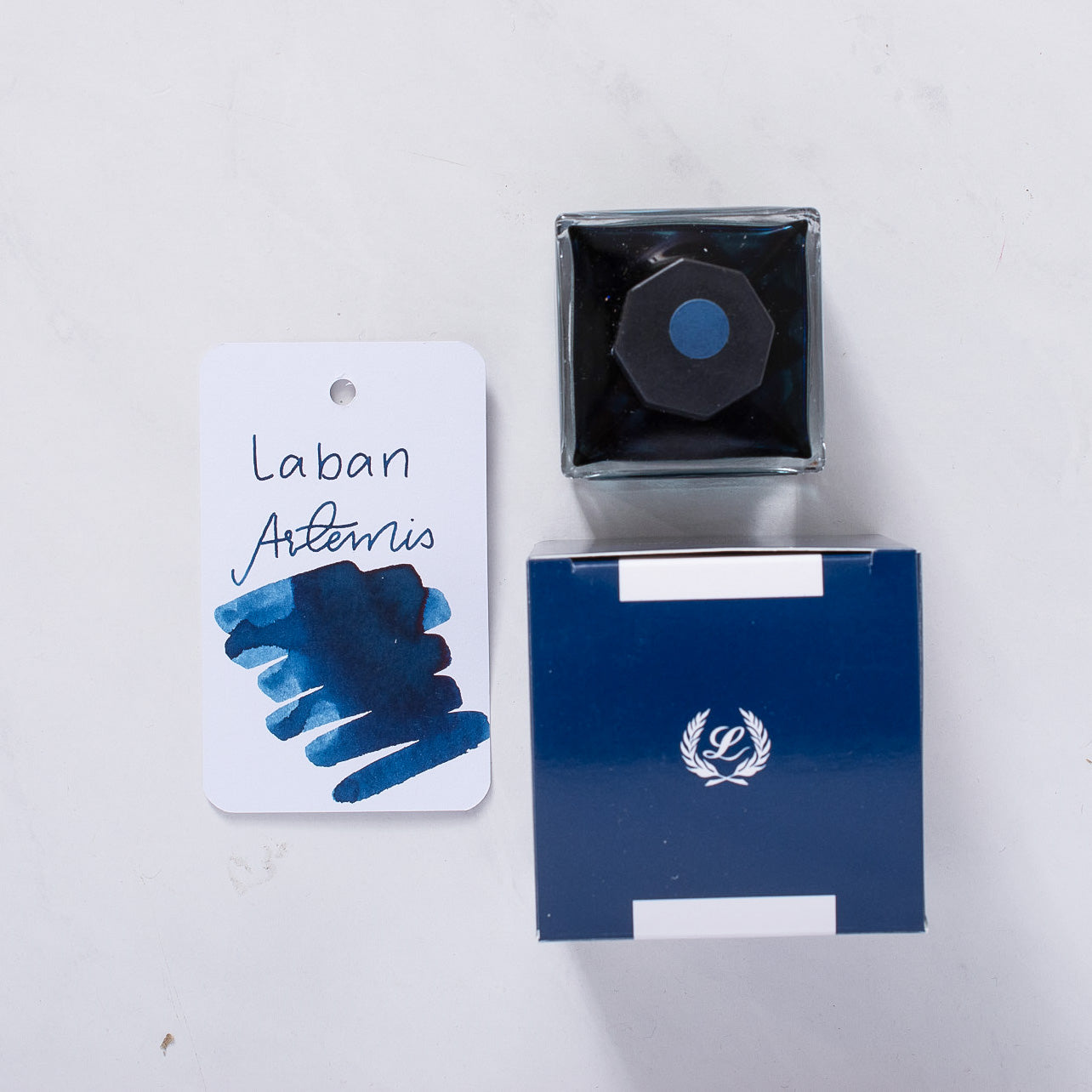 Laban Artemis Navy Blue Ink Bottle 50ml glass