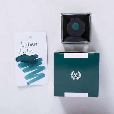 Laban Hera Dark Green Ink Bottle 50ml glass