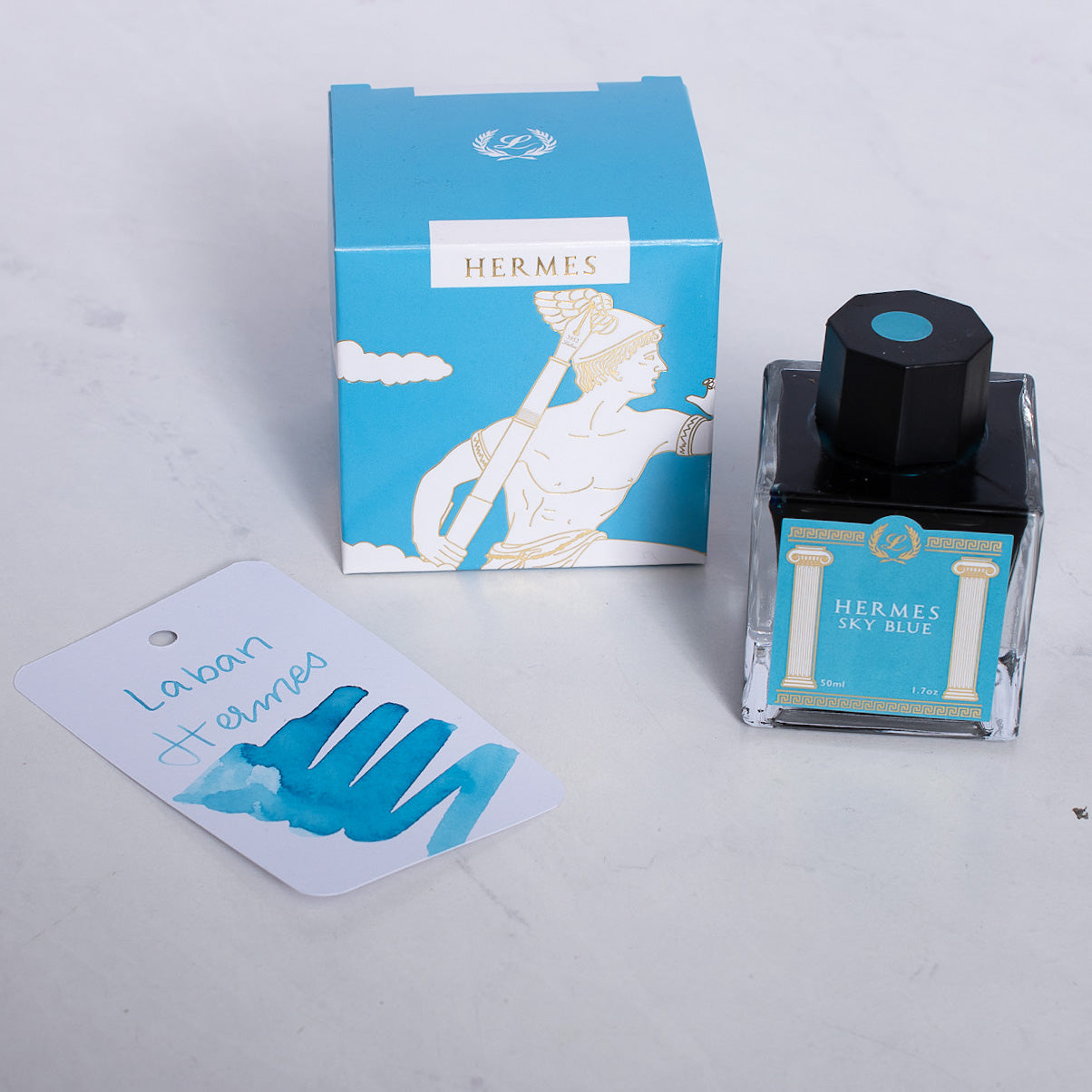 Laban Hermes Sky Blue Ink Bottle – Truphae
