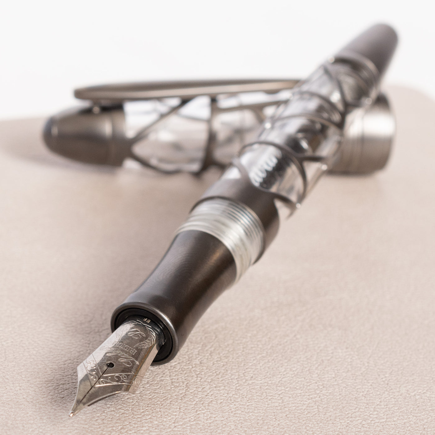 Laban Skeleton Fountain Pen - Gunmetal grey