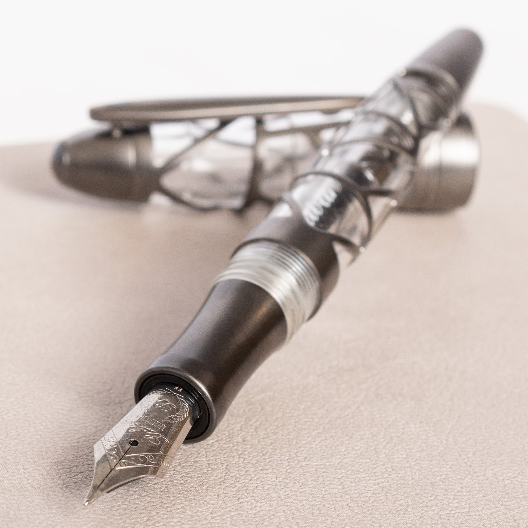 Laban Skeleton Fountain Pen - Gunmetal – Truphae