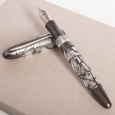 Laban Skeleton Fountain Pen - Gunmetal transparent