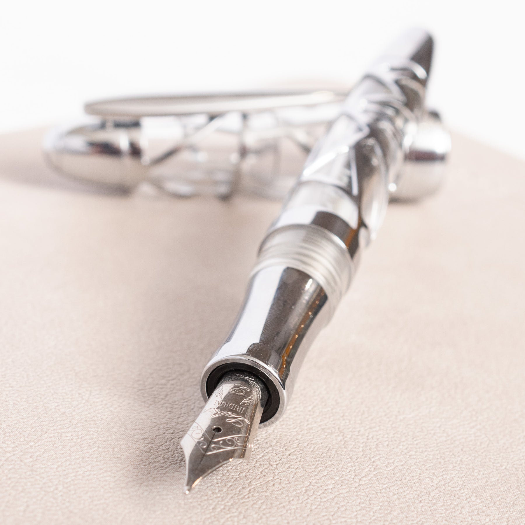Laban Skeleton Fountain Pen - Silver – Truphae
