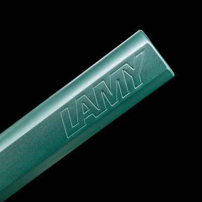Embossed LAMY logo on the Mint Al-Star Fountain Pen barrel