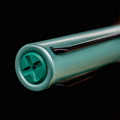 LAMY Al-Star Fountain Pen in Mint with cap posted, shown from front view
