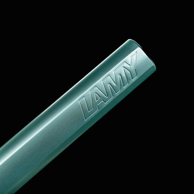 Embossed LAMY logo on the barrel of the Mint Al Star Rollerball Pen