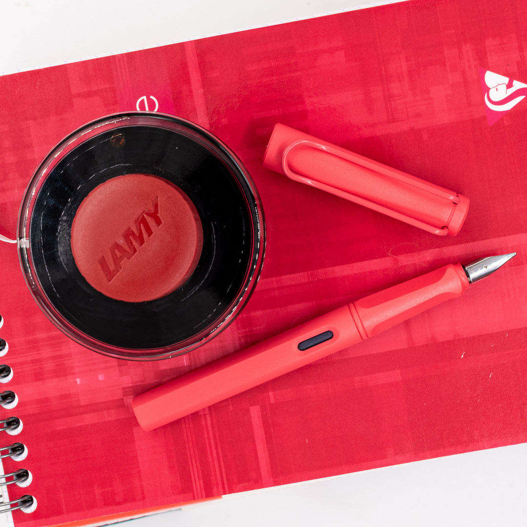 LAMY Safari Fountain Pen - Sunset Coral – Truphae