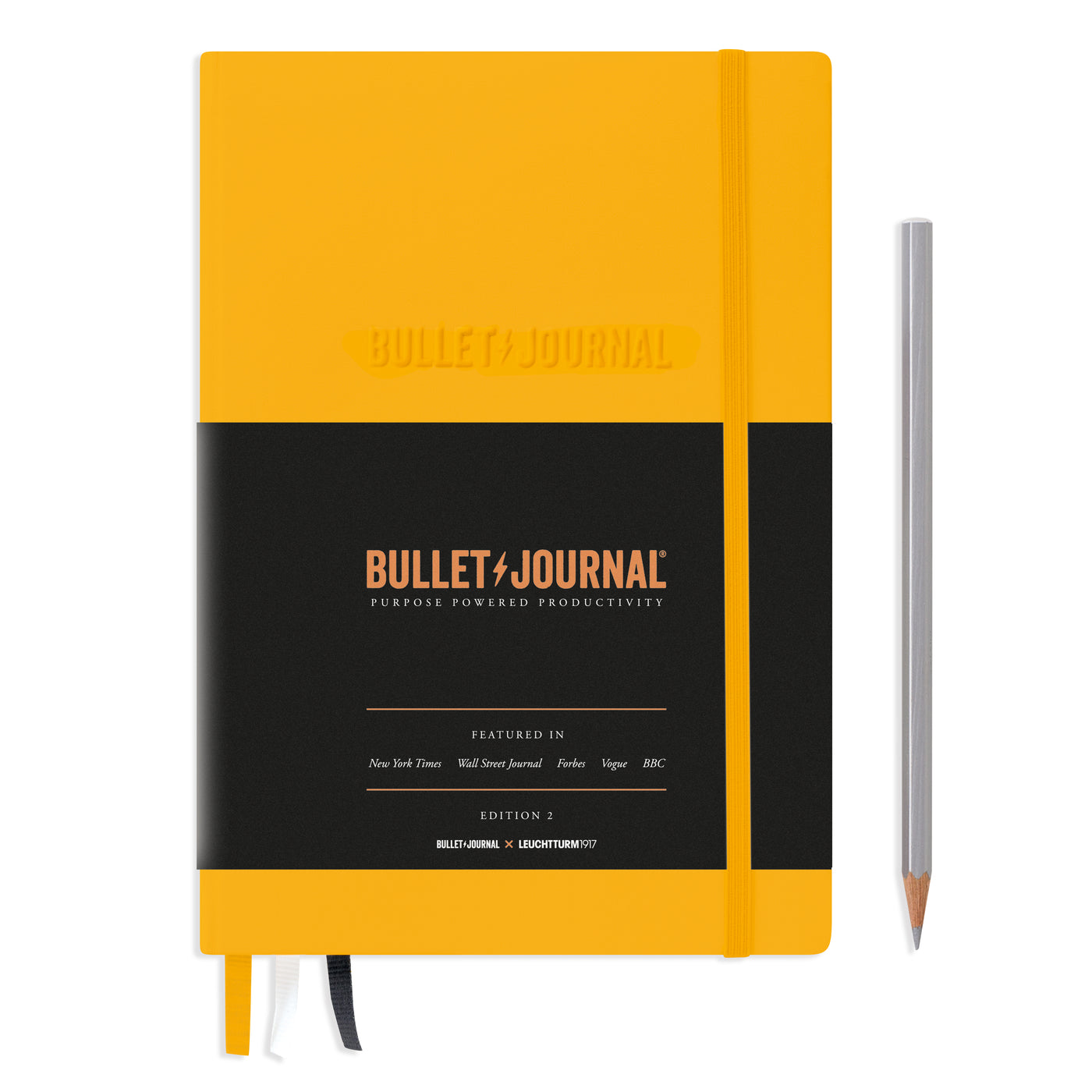 Leuchtturm Bullet Journal Edition 2 Hardcover A5 Dotted Notebook - Yellow24