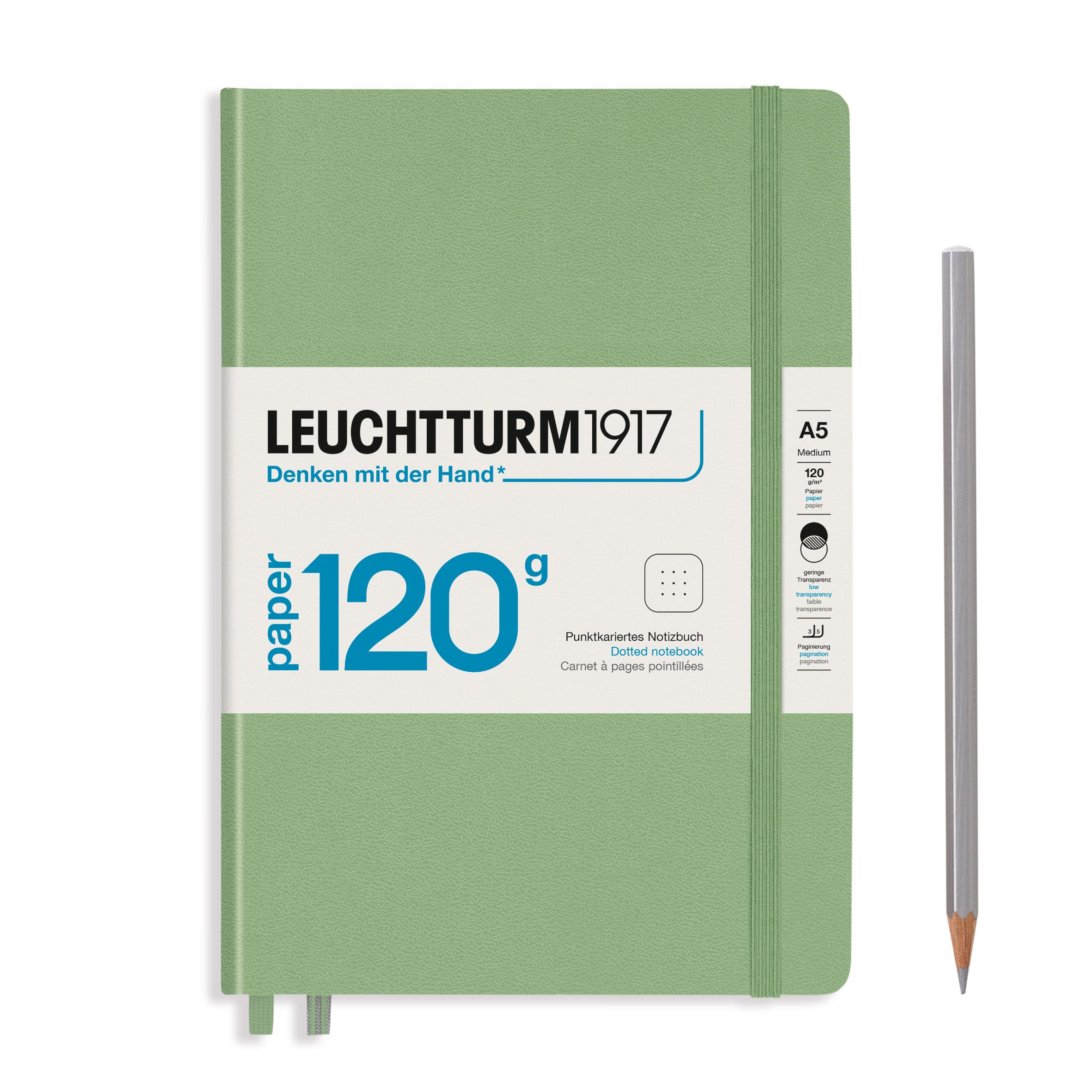 Leuchtturm Edition 120g Hardcover A5 Dotted Notebook - Sage – Truphae