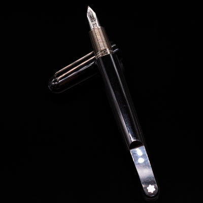 Montblanc Black Marc Newson Fountain Pen on a Black Background