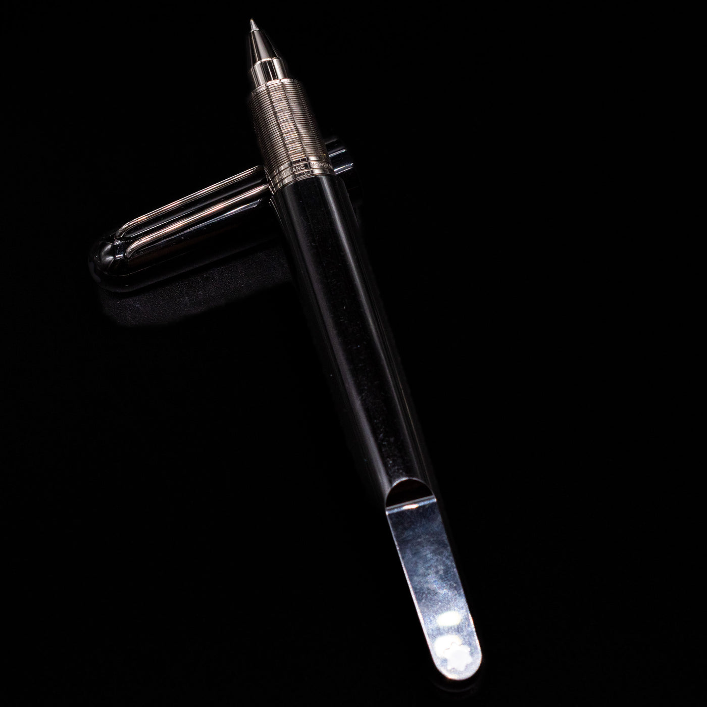 montblanc marc newson rollerball pen with flat end piece