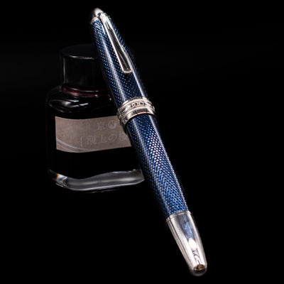 capped montblanc meisterstuck blue hour legrand fountain pen