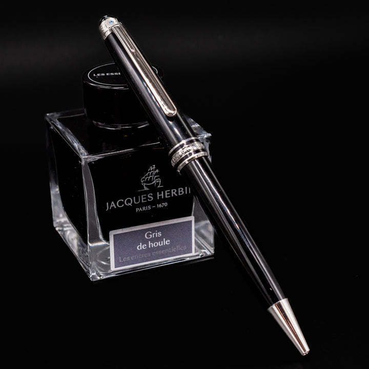 Montblanc Meisterstuck 164 UNICEF Black & Platinum Ballpoint Pen