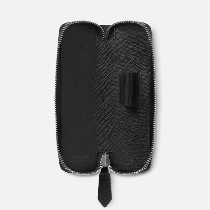 Montblanc Sartorial 1 Pen Zip Pouch - Black Leather Case – Truphae