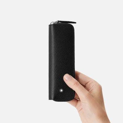 Montblanc Sartorial 1 Pen Zip Pouch - Black sizing