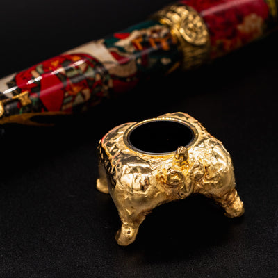 Sterling silver vermeil pen stand for the Montegrappa Bijo-To-Yaju

