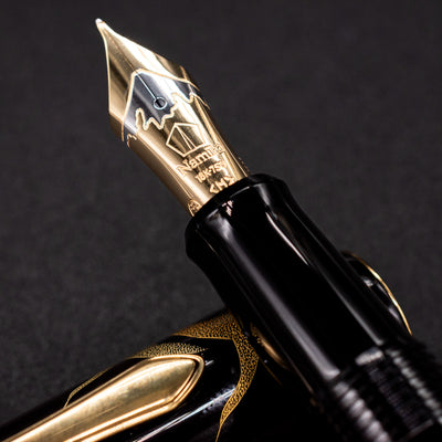 Namiki Chinkin Yukari Crane Fountain Pen two toned 18k gold nib