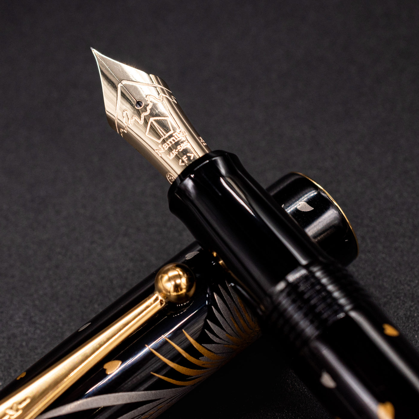 Namiki Nippon Art Fountain Pen - Golden Pheasant 14k gold nib